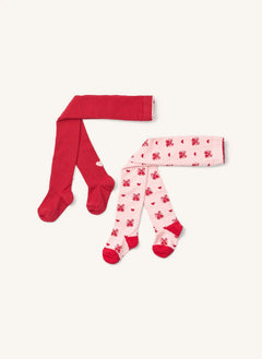 Flöss - 2 Pairs Vera Pantyhose | Red