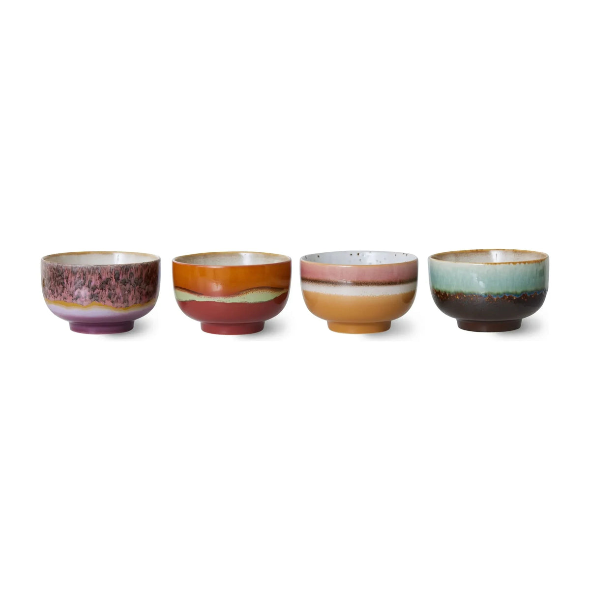HKliving - Stone Ceramic Bowl - Set of 4