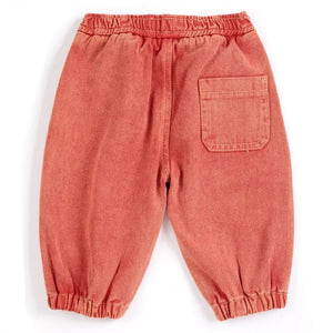 Bobo Choses - Washed Organic Cotton Denim Jeans | Red