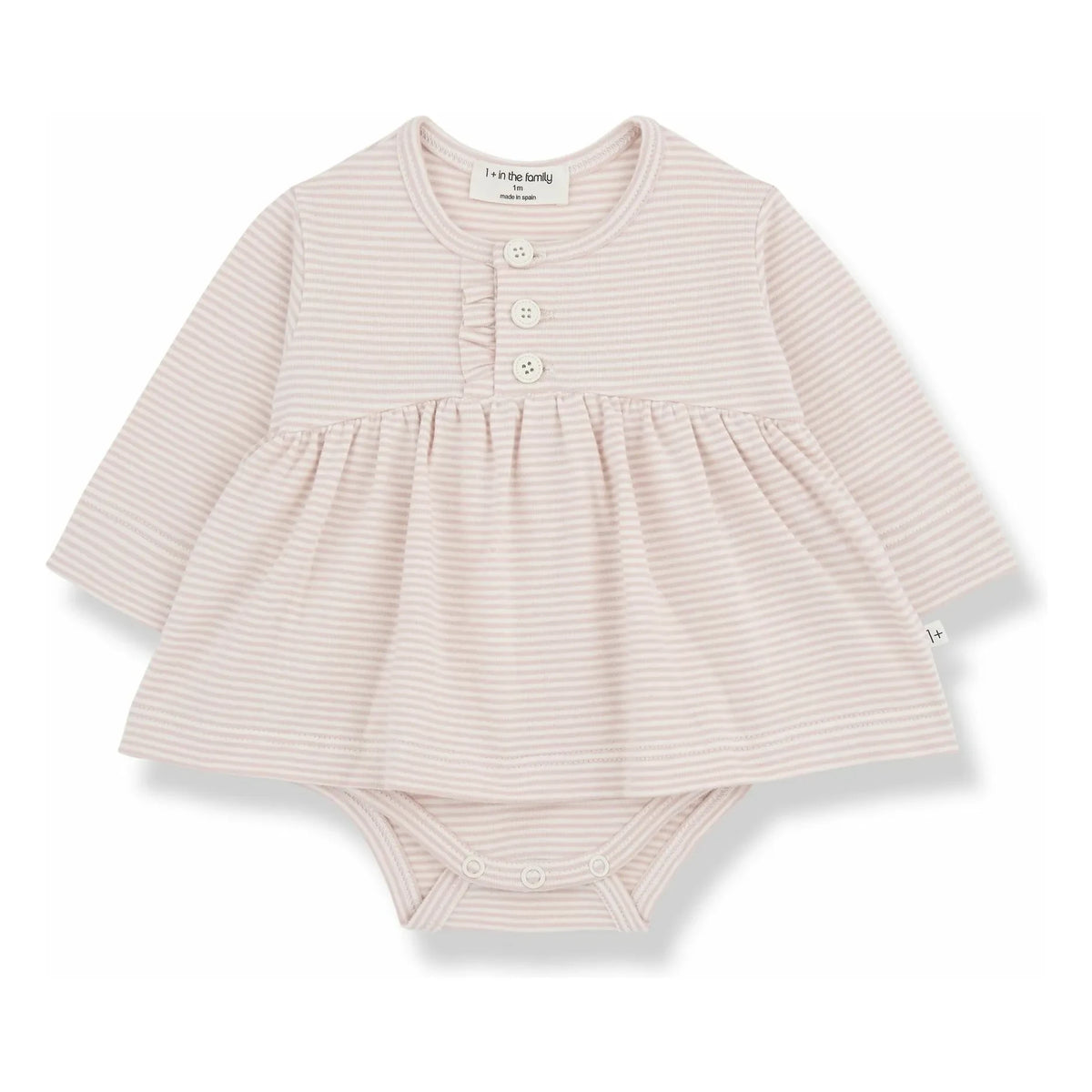 1+ in the family - Ida organic cotton dress | Nude