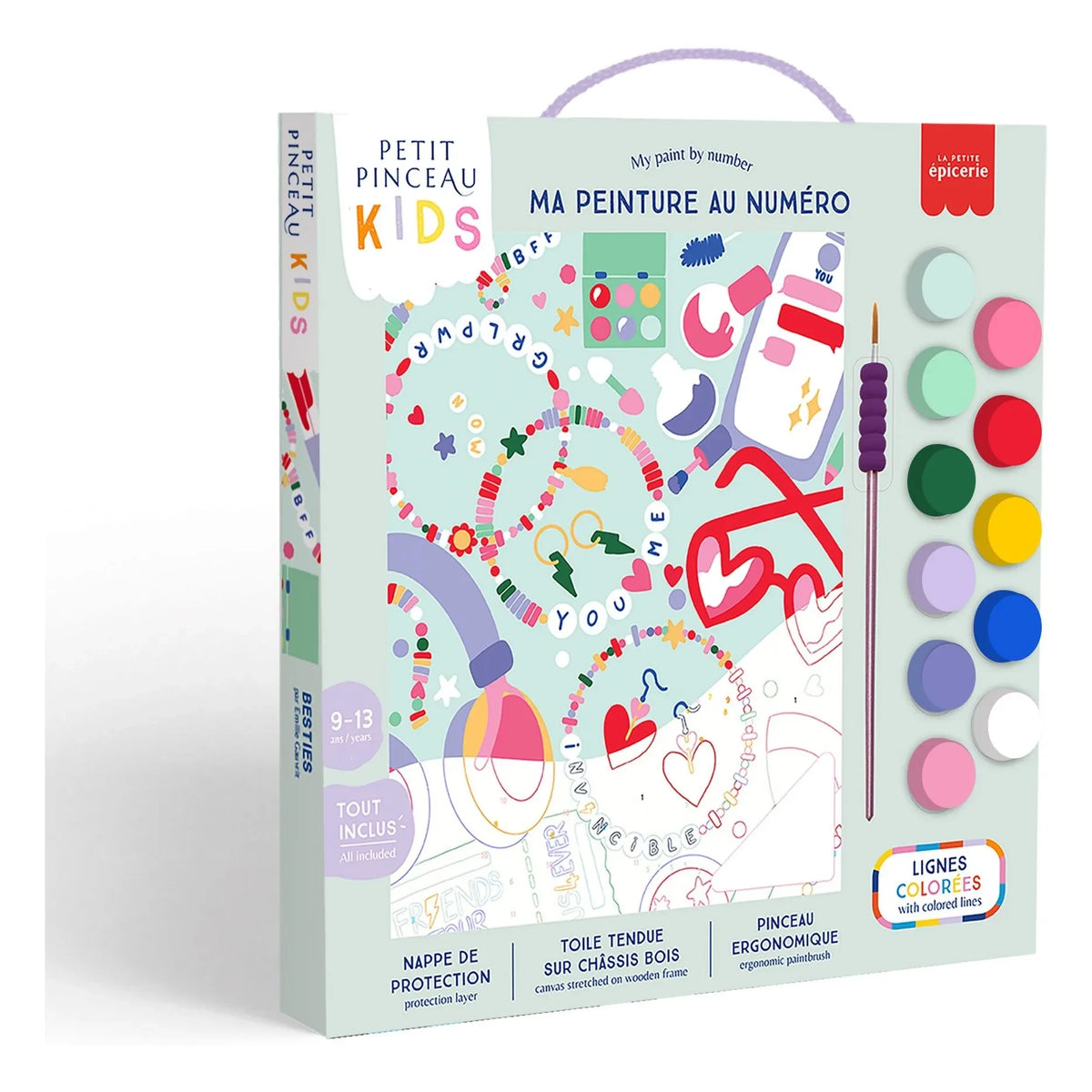 La Petite Épicerie - Numbered coloring pages for children - Besties