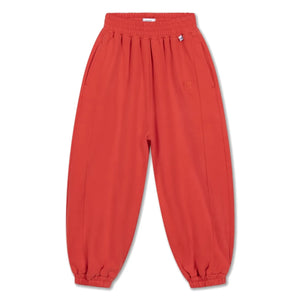 Repose AMS - Organic Cotton Printed Ball Pattern Jogger | Red