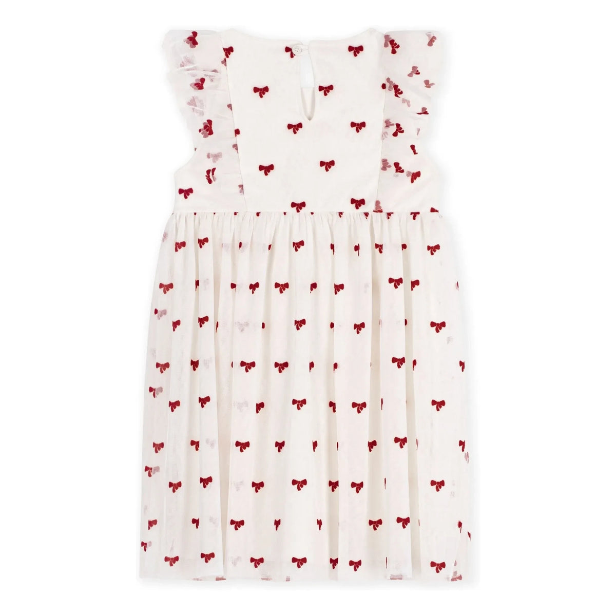 Petit Bateau - Tulle Knot Dress | Ecru