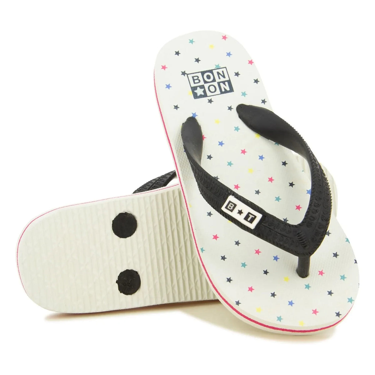 Bonton - Paf Toe-Post Sandals | White