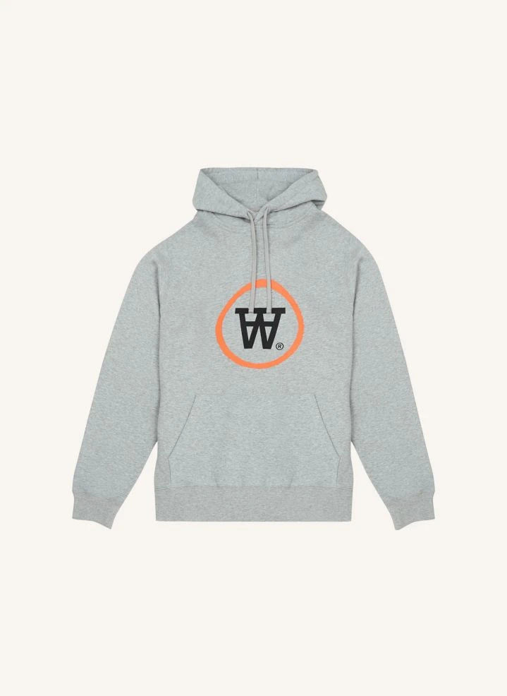 Wood Wood - Ian Organic Cotton Logo Hoodie - Adult Collection | Gray