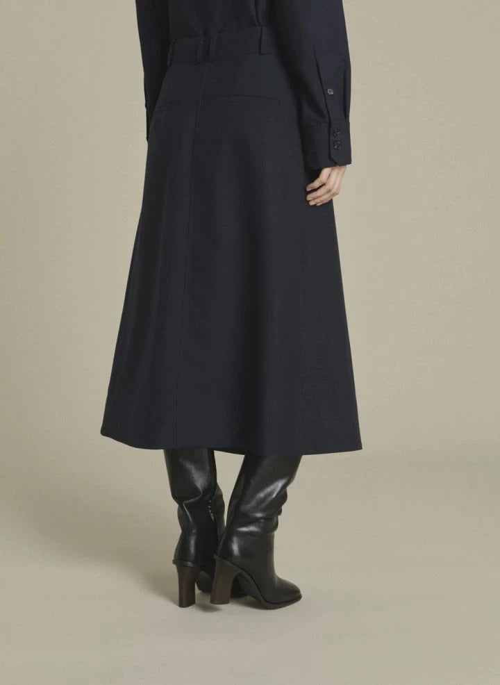 Soeur - Varna Wool Skirt | Midnight Blue