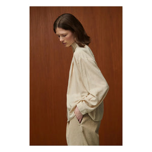 BELLEPIECE - Lee Silk Blouse | Latte