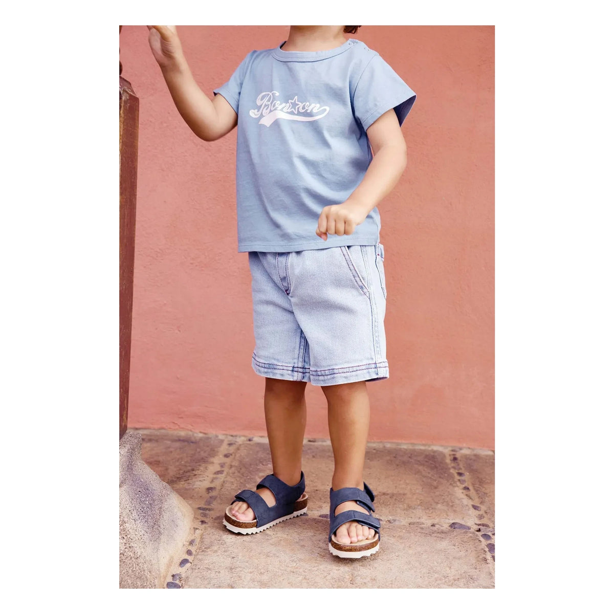 Bonton - Short Lyon Chambray | Denim Blue