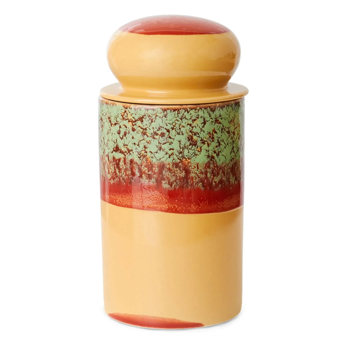 HKliving - Stone Ceramic Plant Pot | Orange