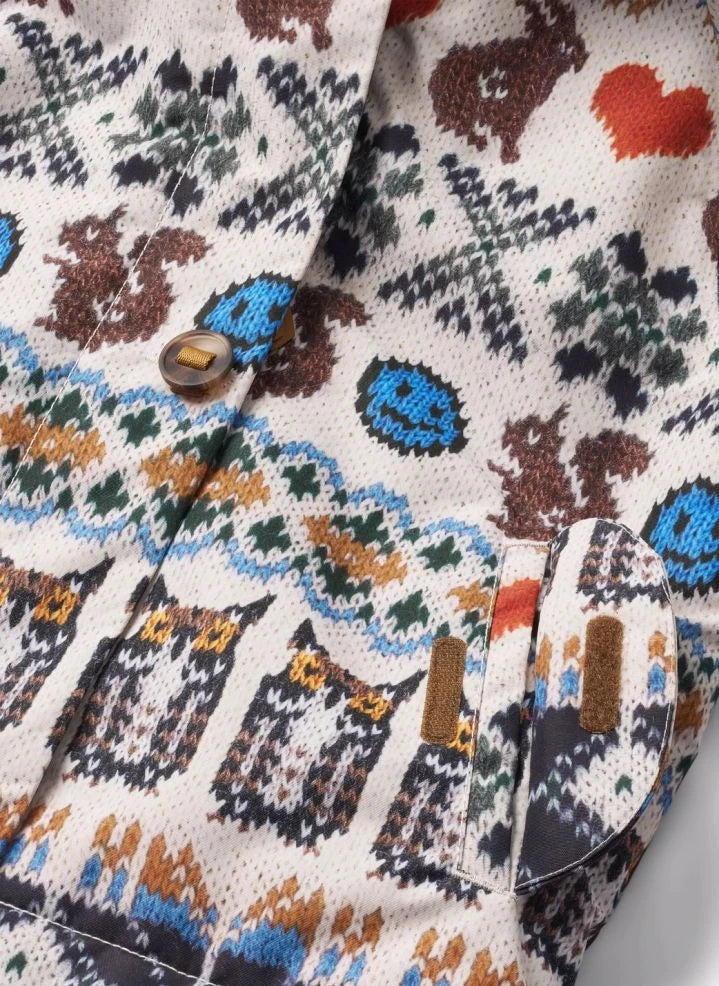 Molo - Hopla Folk Patterned Down Jacket | Cream