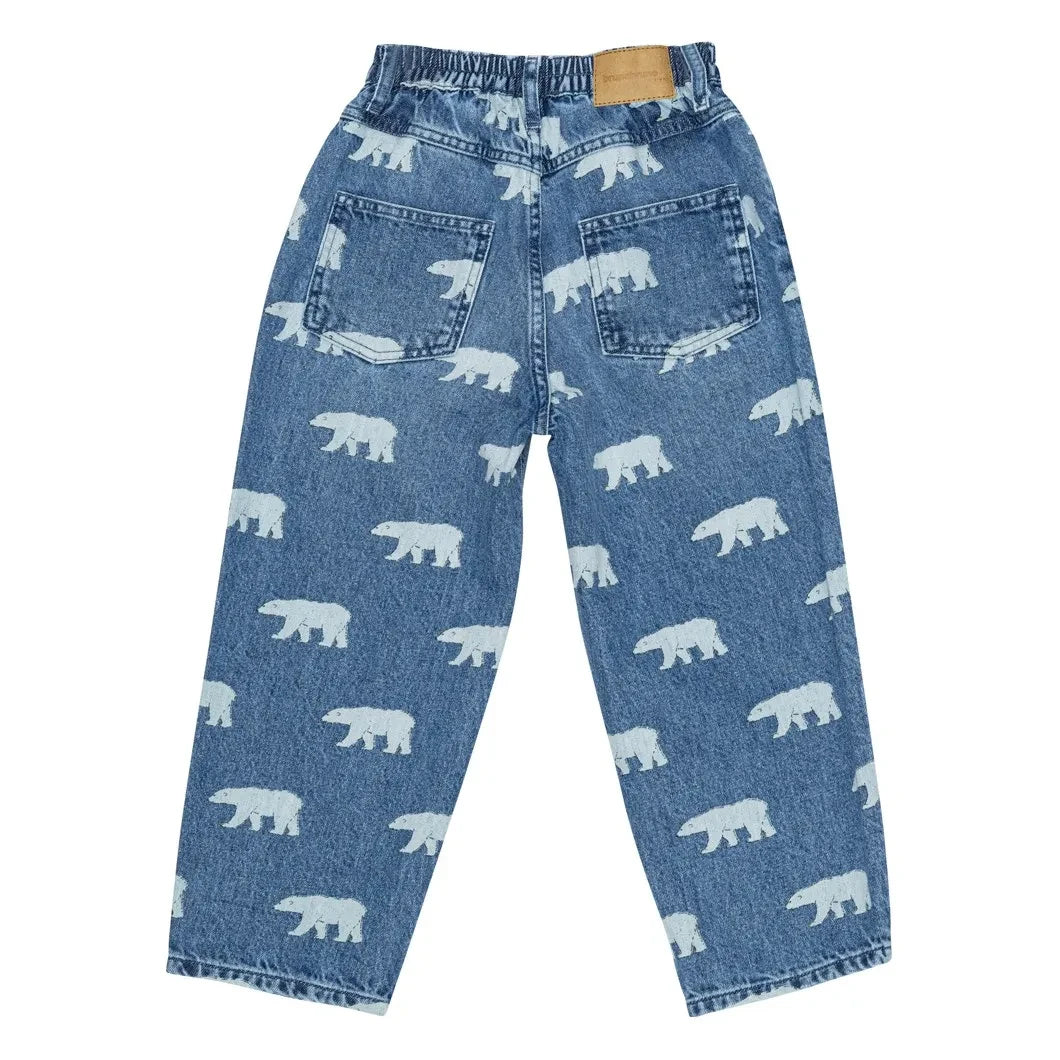 brunobruno nation - Dorethy AOP Organic Cotton Jeans | Blue