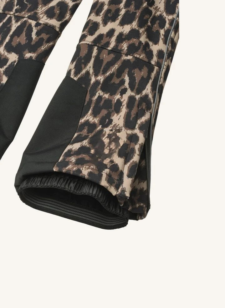 Molo - Harlie Leopard Ski Pants | Brown
