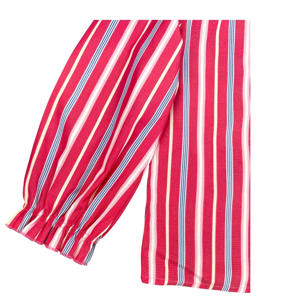 Club Trésor - Striped Pierrot Blouse | Pink