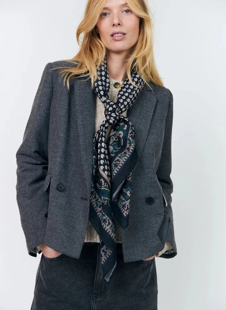 Lollys Laundry - Antonella Wool Blazer | Grey