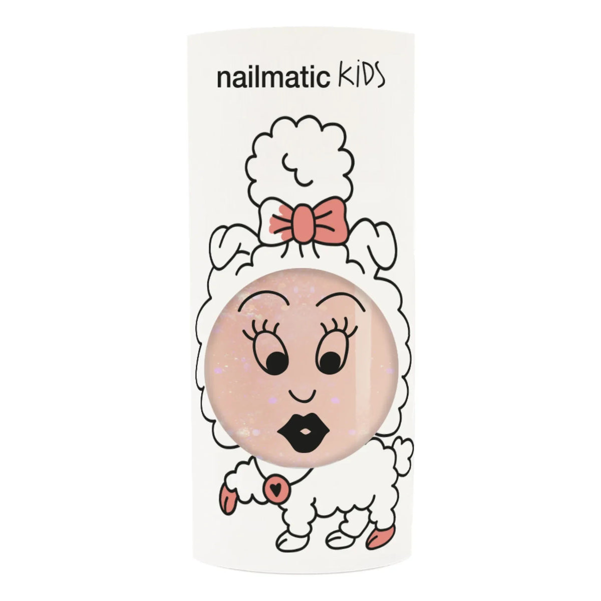 Nailmatic Kids - Peach Glitter Nail Polish - 8 ml | Peach