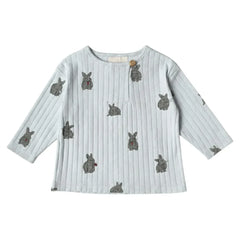 Studio Bohème - Orso Rabbits Organic Cotton T-Shirt | Light Blue