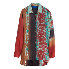 Mes Demoiselles - Silk Pleated Shirt | Red
