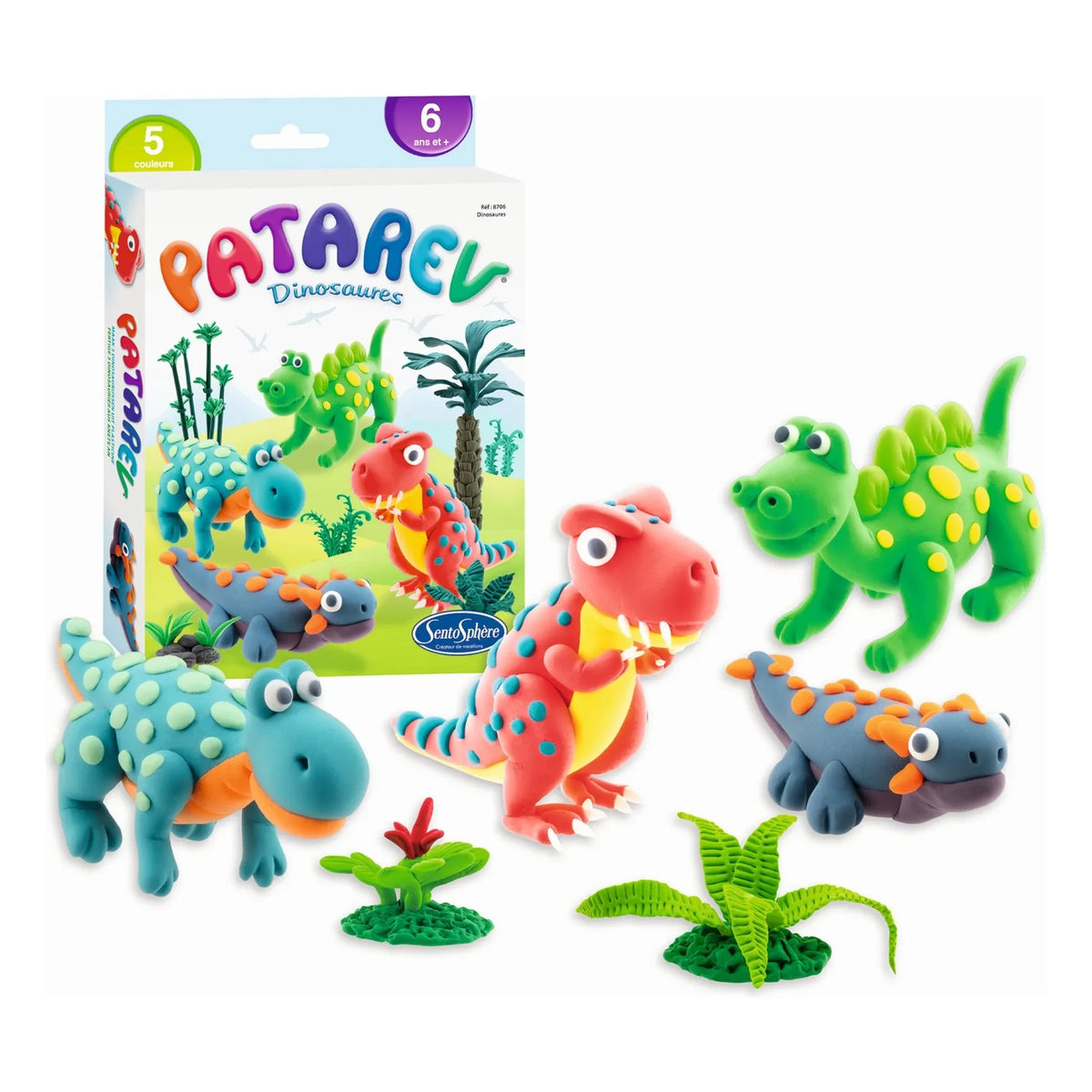 Sentosphère - Patarev Dinosaurs self-hardening modeling clay