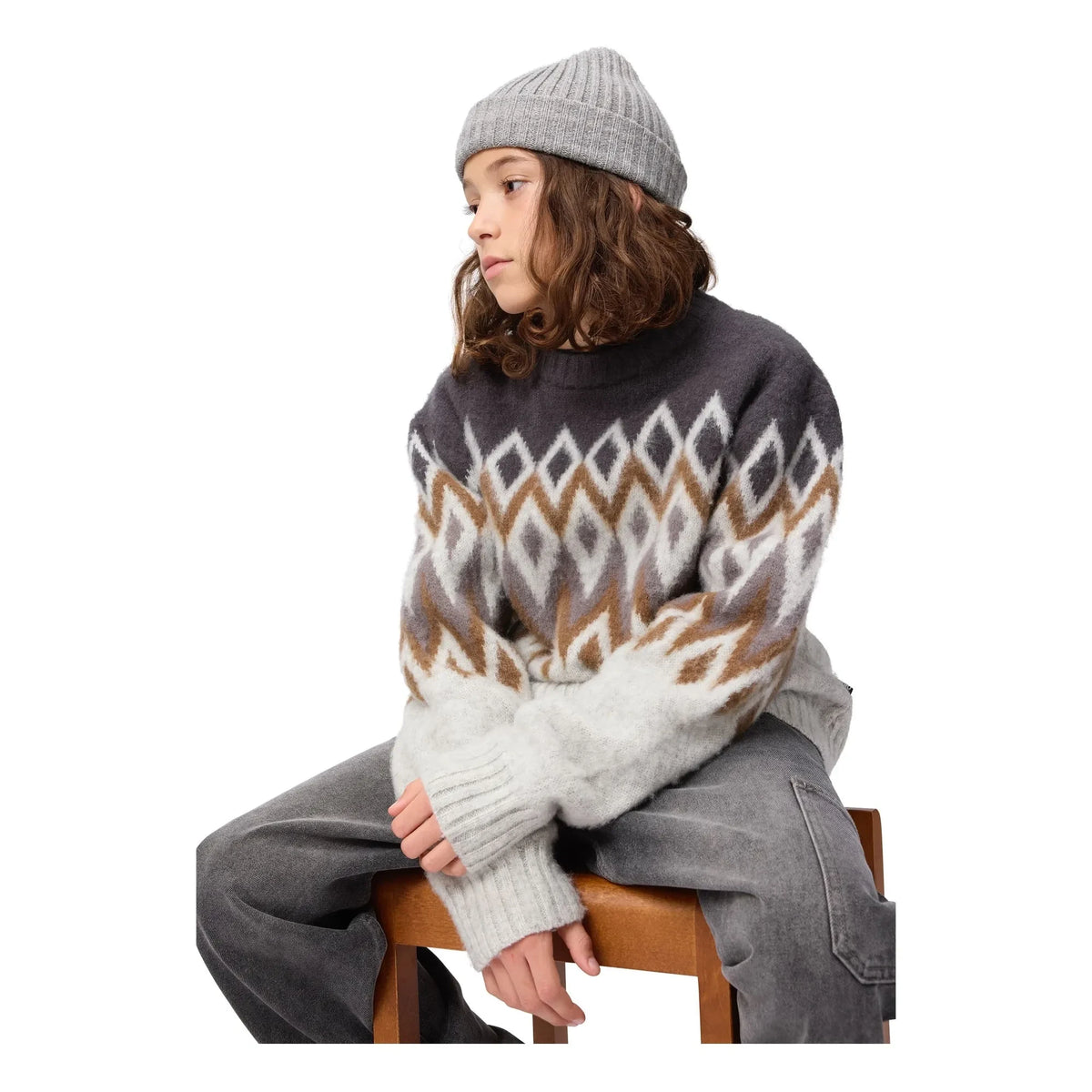 Molo - Baes Nordic Wool Sweater | Grey