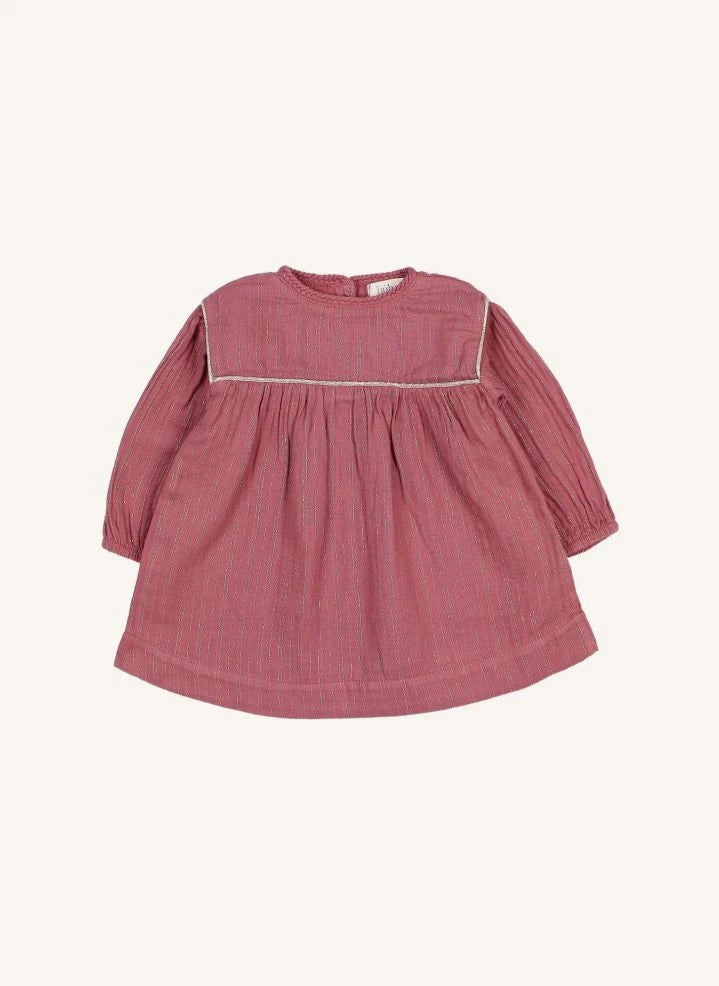 Búho - Lurex organic cotton dress | Lilac
