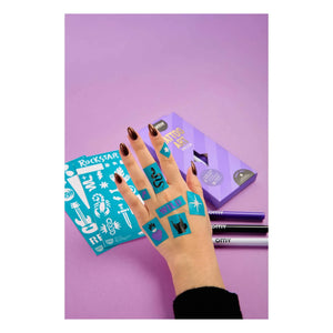 Omy - Felt and Stencils for Temporary Tattoos | Purple