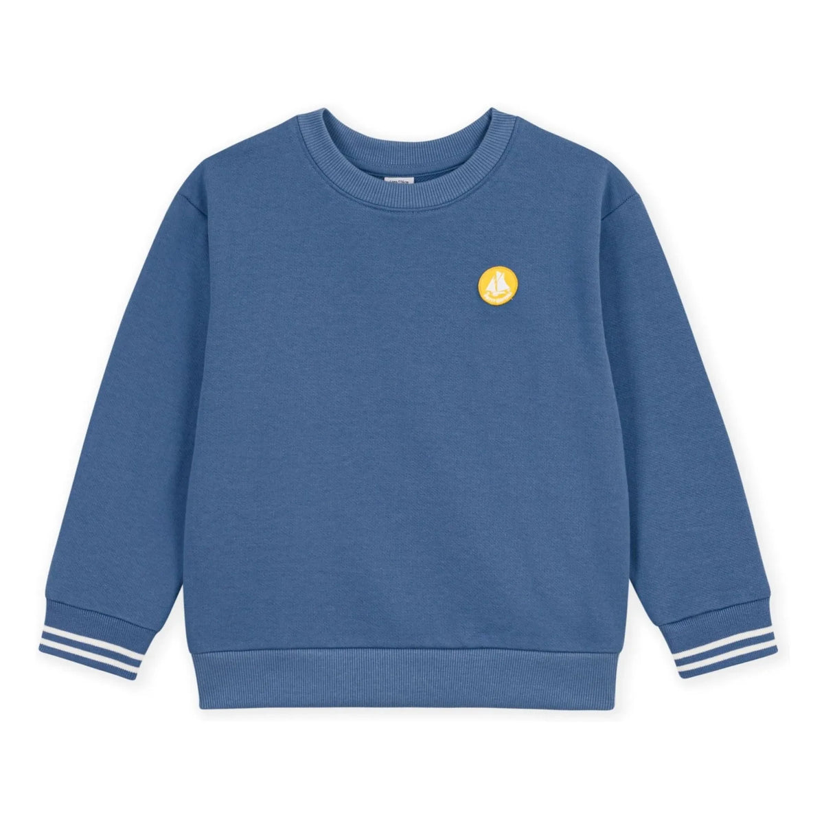 Petit Bateau - Organic cotton logo sweatshirt | Blue