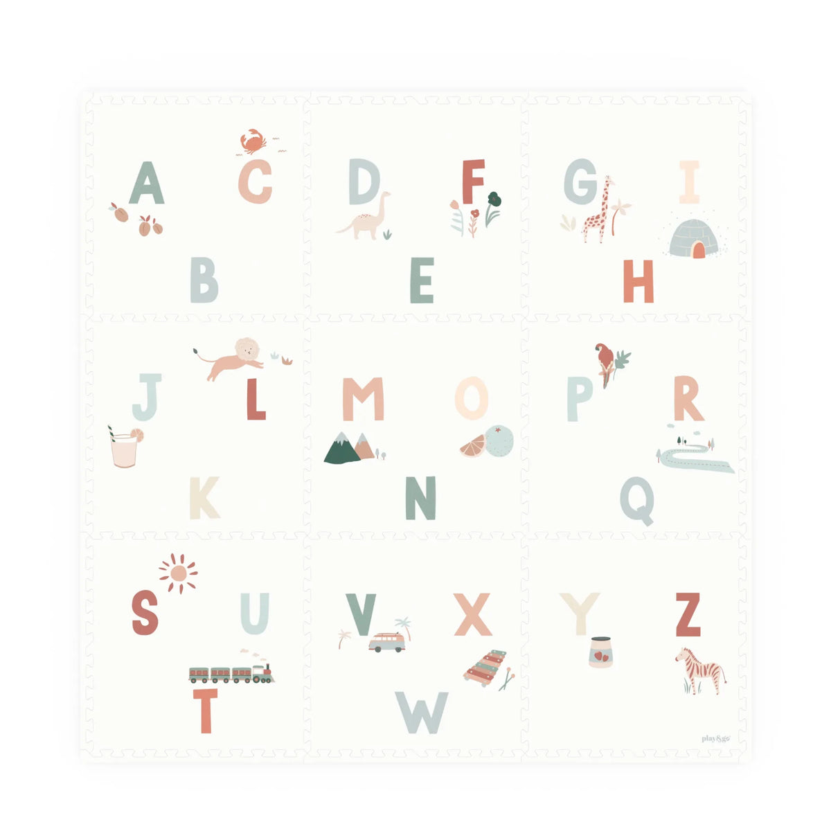 Play and Go - Tiloo Modular Play Mat - Alphabet