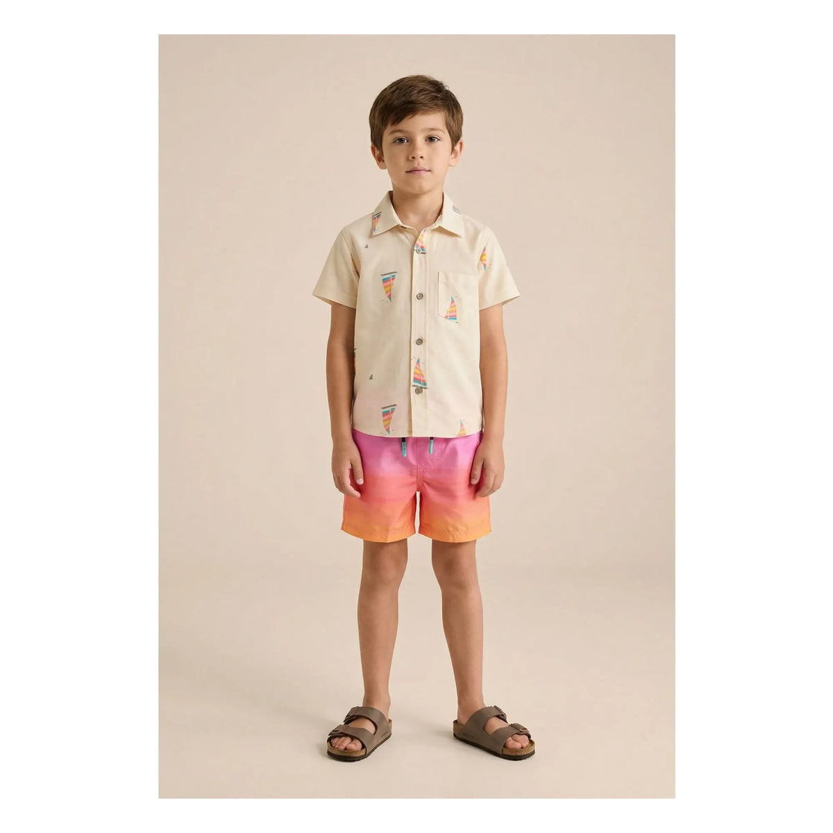 Pepita & Me - Layered Swim Shorts | Pink