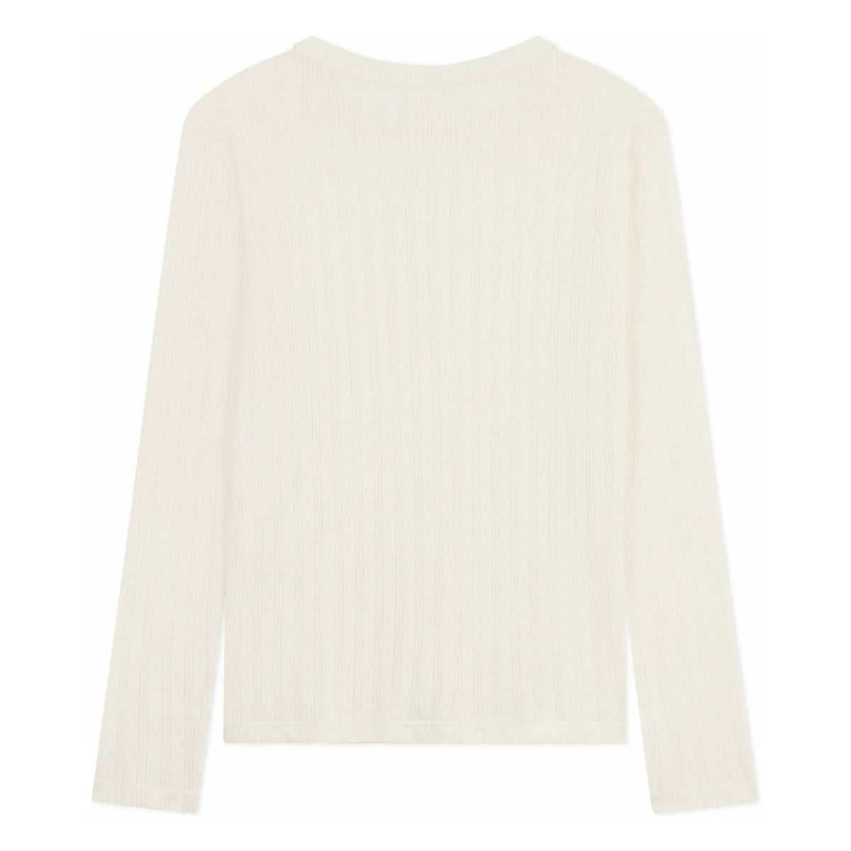 Petit Bateau - Pointelle Organic Cotton T-Shirt | Ecru