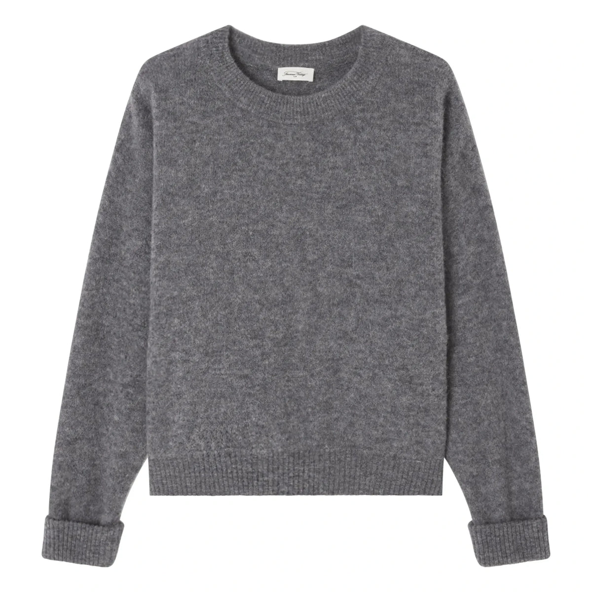 American Vintage - Vitow Alpaca and Wool Crew Neck Sweater | Steel
