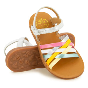 Pom d'Api - Plagette Lux sandals | Silver