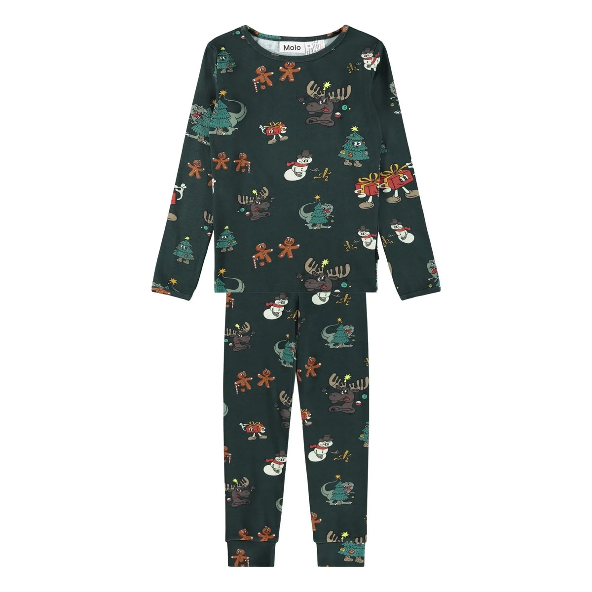 Molo - Lue Noel Organic Cotton Pajamas | Midnight Blue