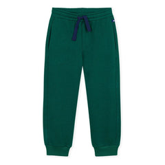 Petit Bateau - Organic cotton jogger pants | Forest Green
