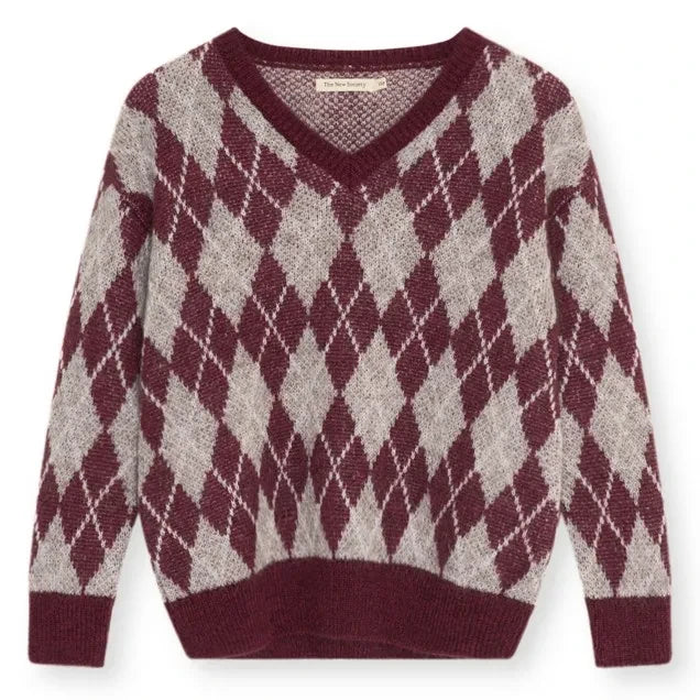 the new society - Dune Sweater | Burgundy