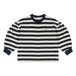 Jenest - Millie Striped Organic Cotton T-Shirt | Navy