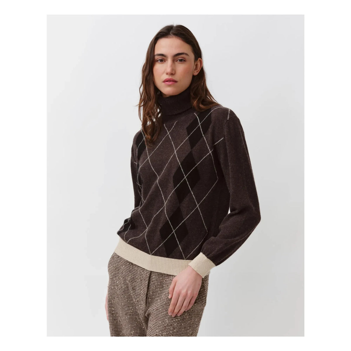 Diega - Pasmeo Wool Sweater | Chocolate