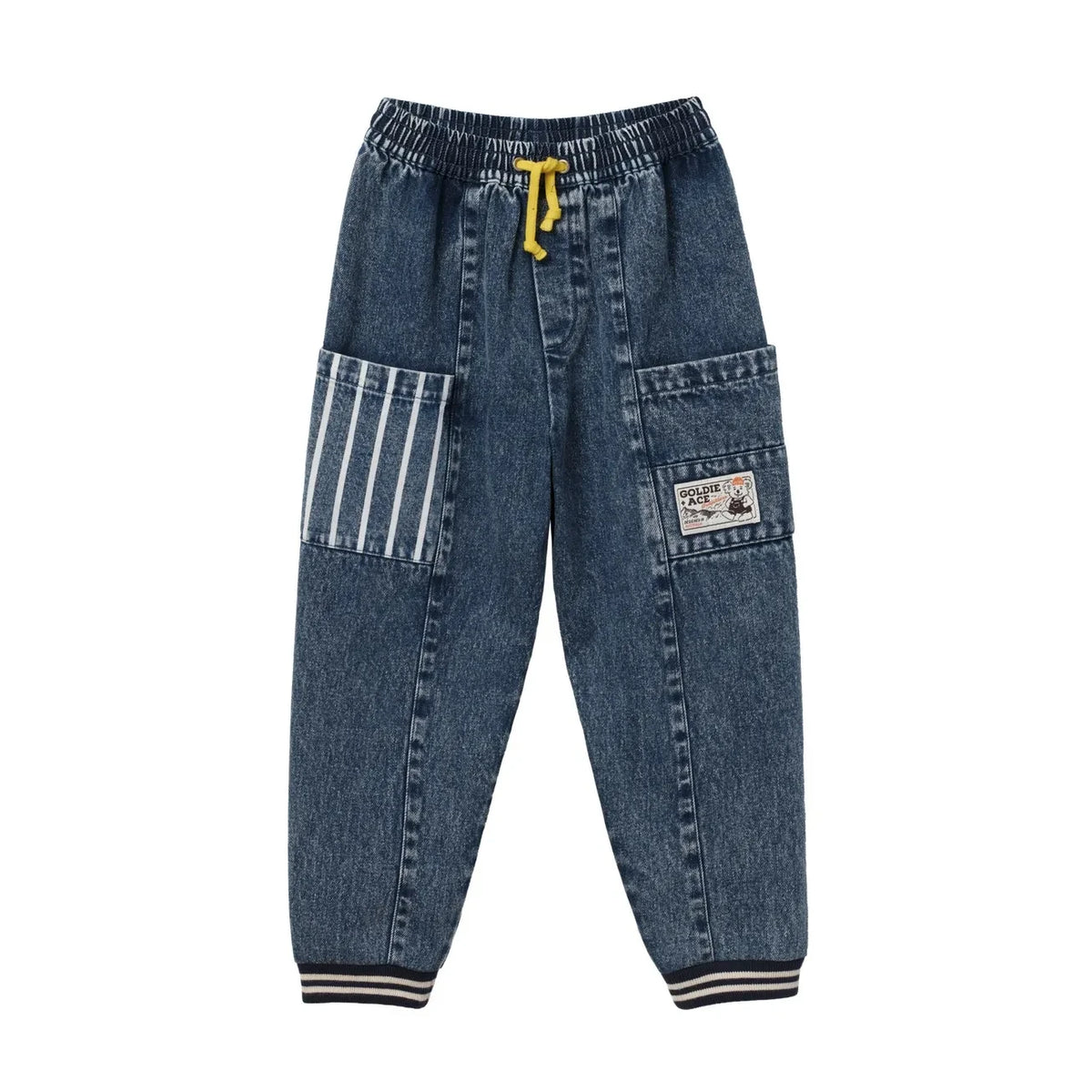 Goldie + Ace - Striped Jean | Blue
