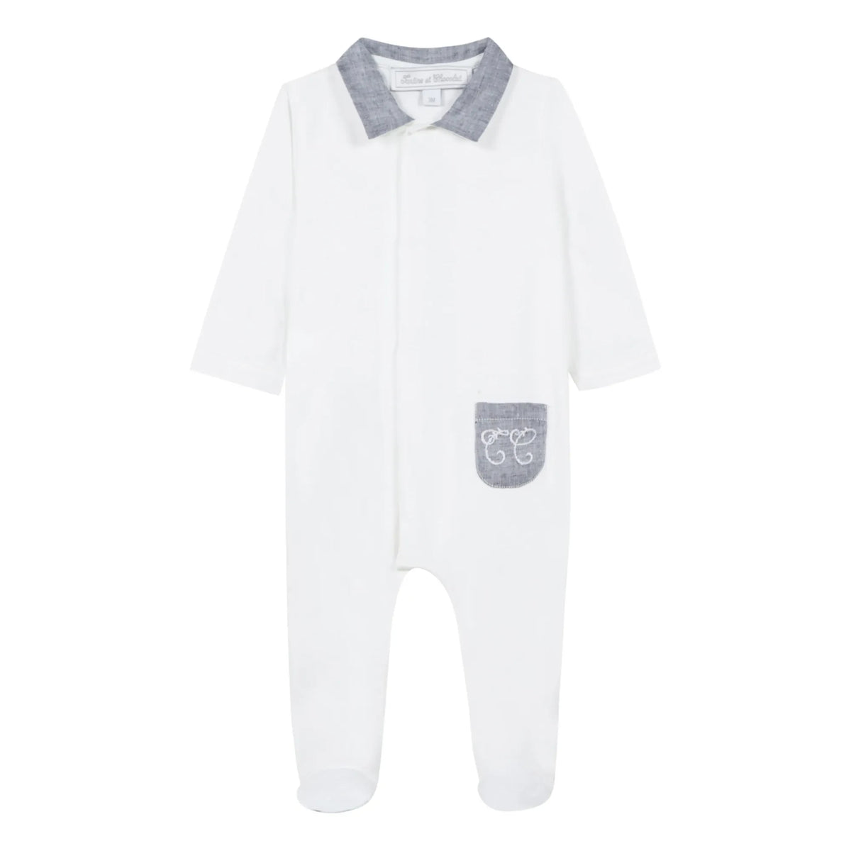 Tartine et Chocolat - Foliage Sleepwear Pajamas | White