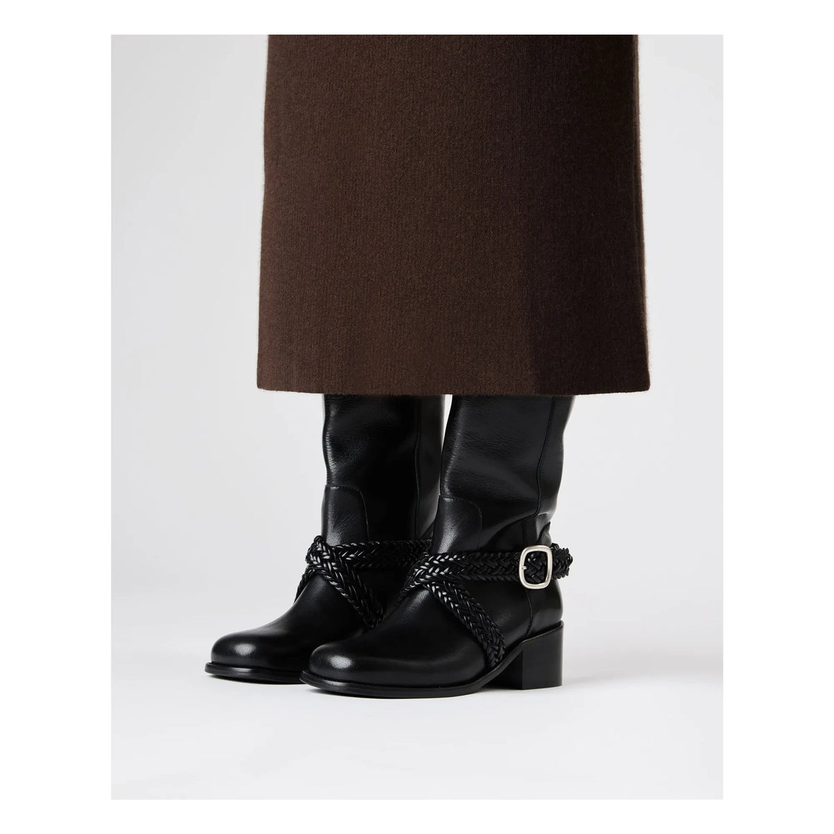 Hereu - Lligada Leather Boots | Black