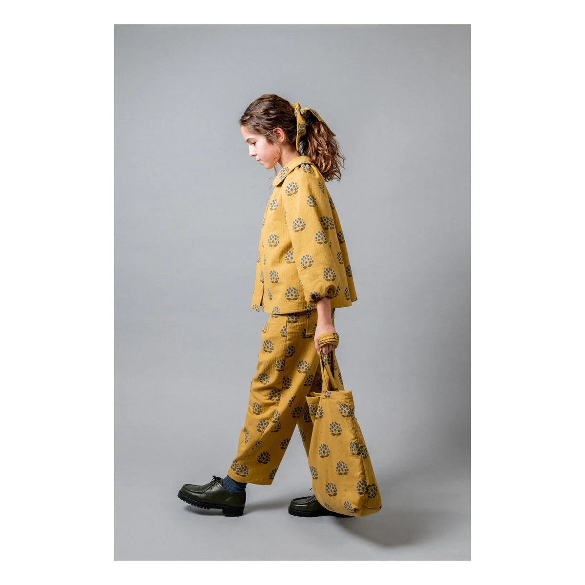 birinit - Arboleda organic cotton floral trousers | Yellow