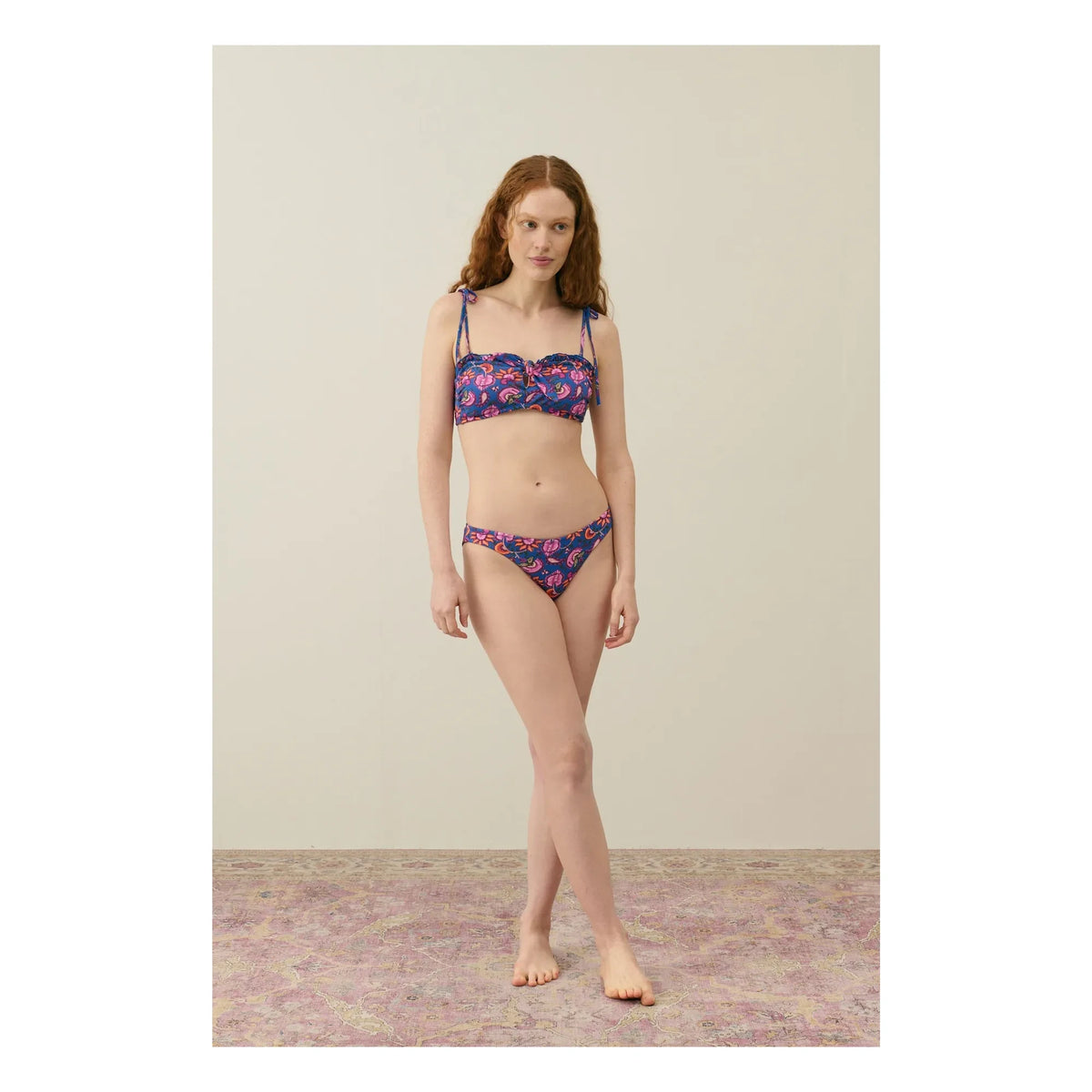 Louise Misha - Baby Recycled Fiber Swimsuit Top - Women's Collection | Dark Blue