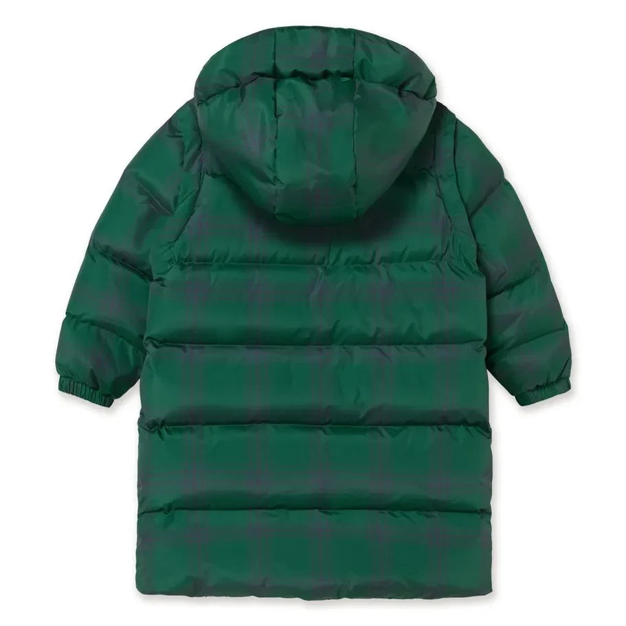 Tinycottons - Tartan Puffer Jacket | Green