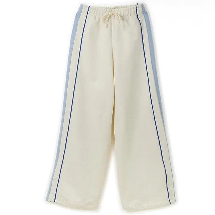 Fabula - Side-Stripe Jogger | White