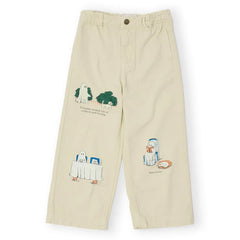 Bobo Choses - Organic Cotton Twill Ghost Trousers | Ecru