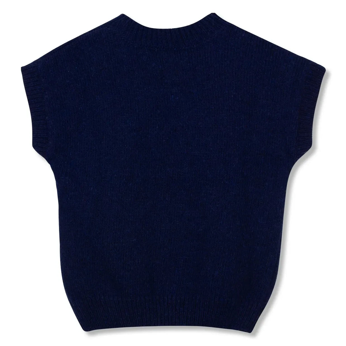Wynken - Navy Blue Dog Sleeveless Sweater