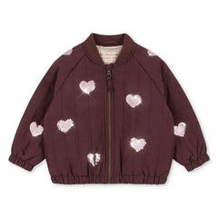 Konges Sløjd - Juno Hearts Sequin Bomber Jacket | Burgundy