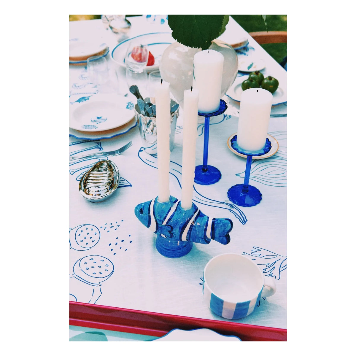Anna + Nina - Clown Fish Candle Holder | Blue