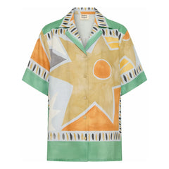 Soleil Soleil - Margot Aster Linen Shirt | Aqua