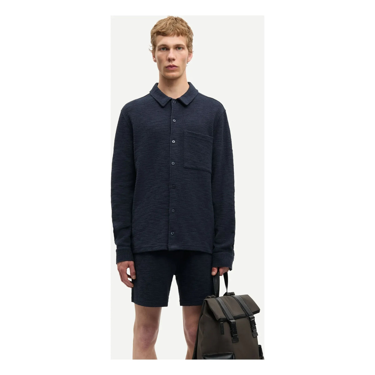 Samsoe Samsoe - Sakore Cotton Shirt | Dark Blue