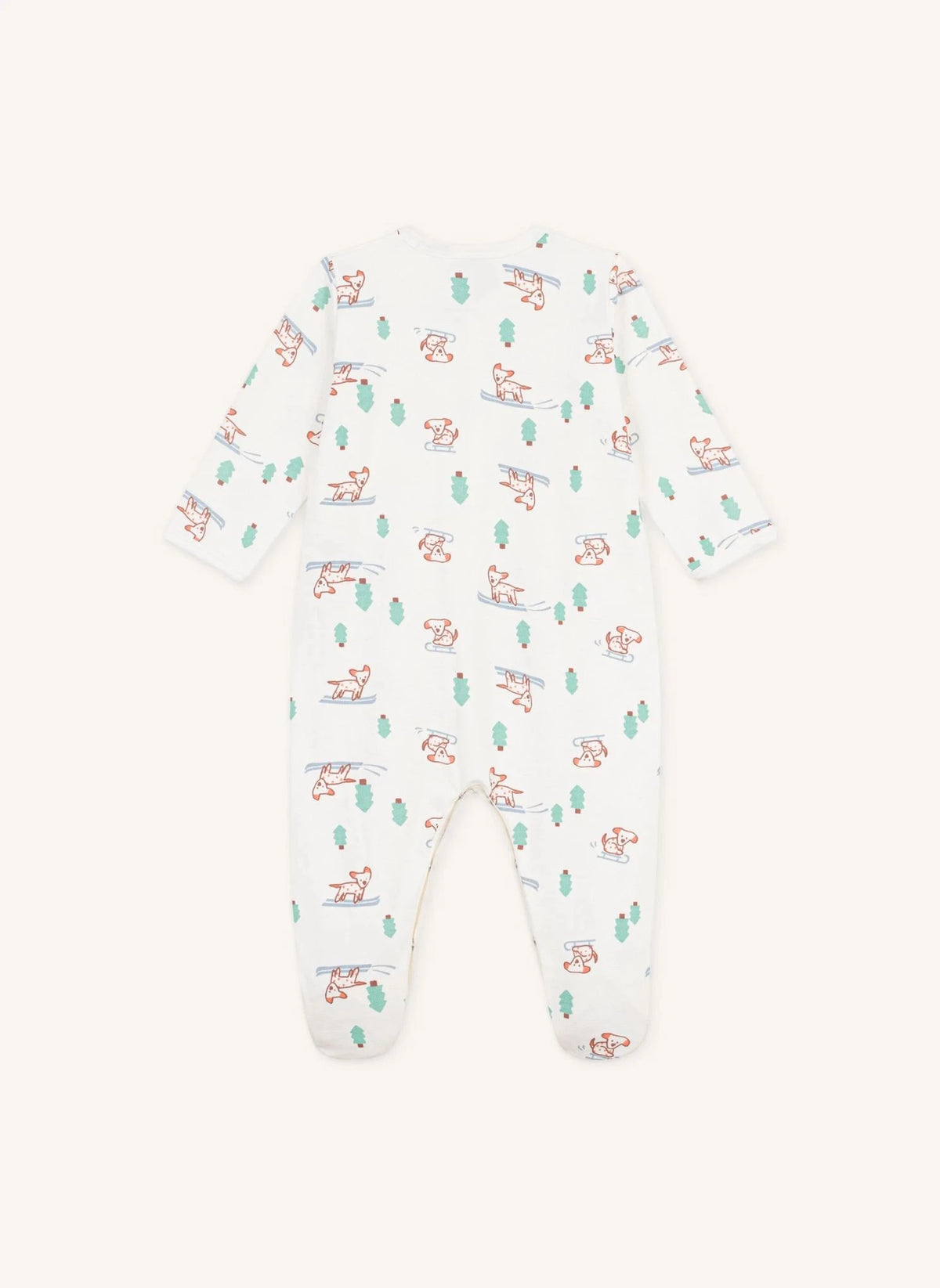 Petit Bateau - Dogs Organic Cotton Sleeping Bag | White
